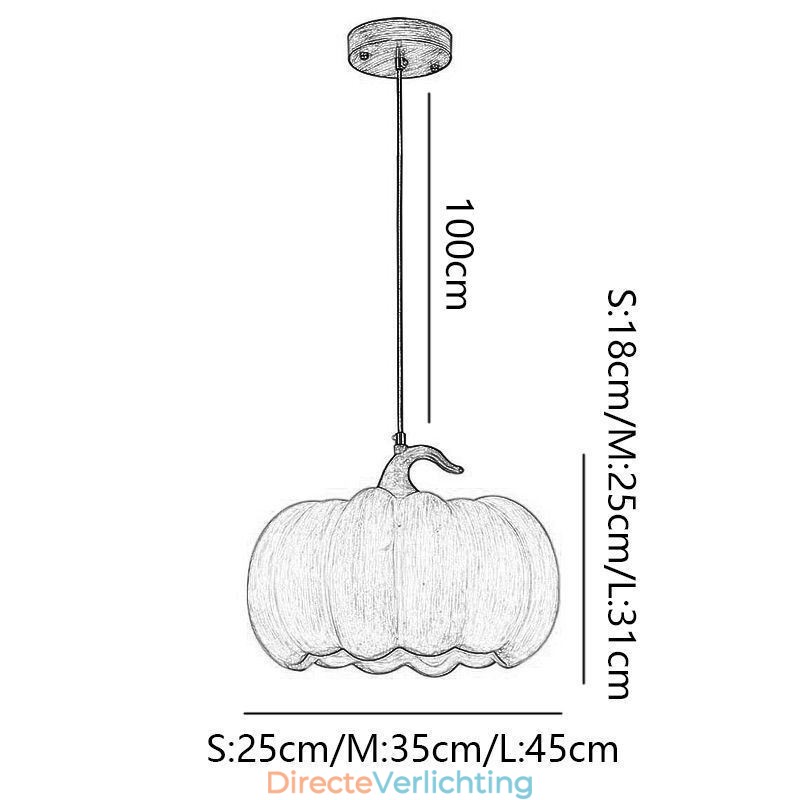 Creatieve Pompoen Hanglamp Japanse Retro Plafondlamp Plafondlamp