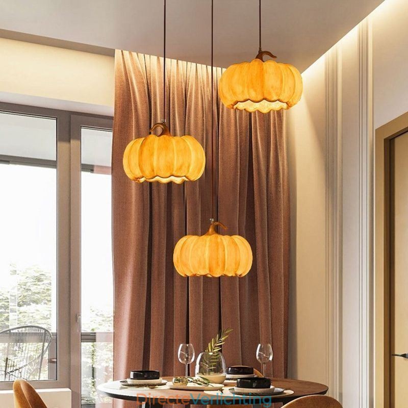 Creatieve Pompoen Hanglamp Japanse Retro Plafondlamp Plafondlamp