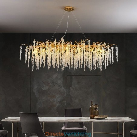 Nordic Hanglamp Gouden Tak G9 Glazen Kroonluchter Nordic Hanglamp Gouden Tak G9 Glazen Kroonluchter