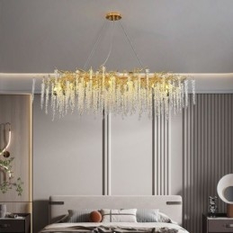 Nordic Hanglamp Gouden Tak G9 Glazen Kroonluchter