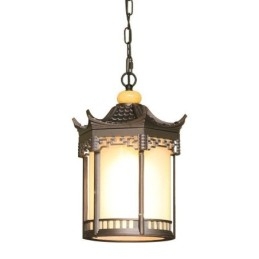 Chinese Buitenlamp Waterdichte Zeshoekige Prieel Hanglamp