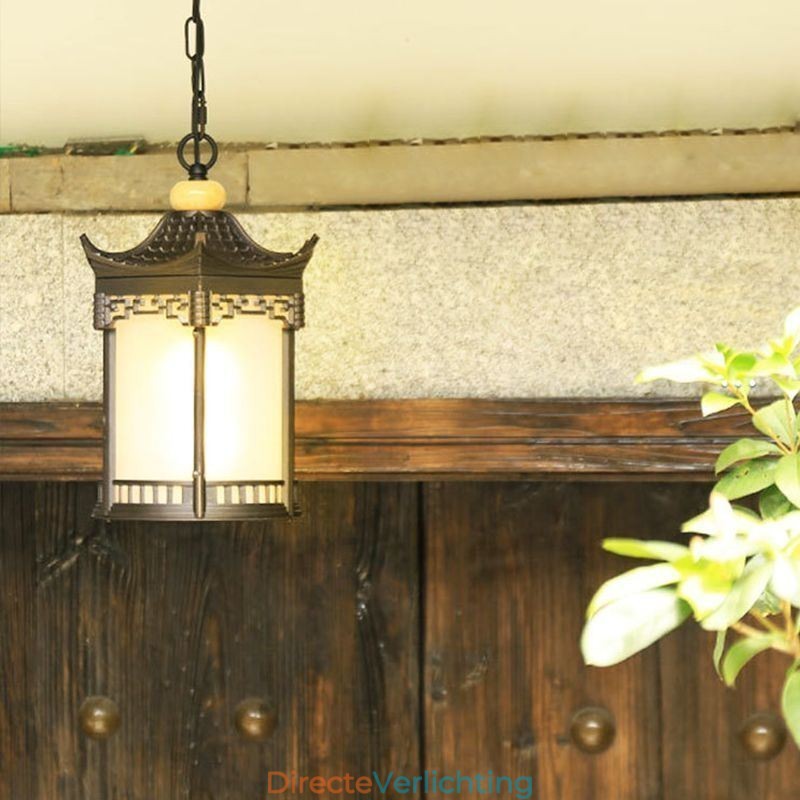 Chinese Buitenlamp Waterdichte Zeshoekige Prieel Hanglamp