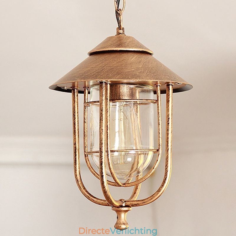 Amerikaanse Retro Buitenlamp Waterdichte Vogelkooi Vorm Hanglamp Tuin