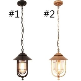 Amerikaanse Retro Buitenlamp Waterdichte Vogelkooi Vorm Hanglamp Tuin