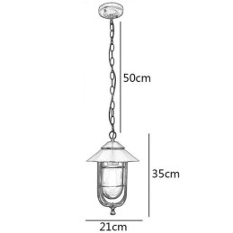 Amerikaanse Retro Buitenlamp Waterdichte Vogelkooi Vorm Hanglamp Tuin