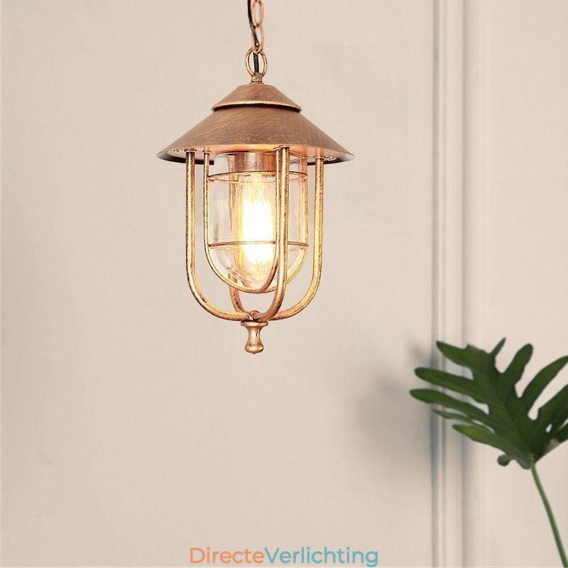 Amerikaanse Retro Buitenlamp Waterdichte Vogelkooi Vorm Hanglamp Tuin