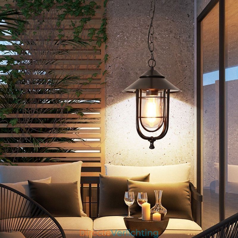 Amerikaanse Retro Buitenlamp Waterdichte Vogelkooi Vorm Hanglamp Tuin