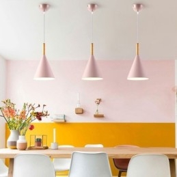 Nordic Macaron Hanglamp Enkele Kop Hanglamp
