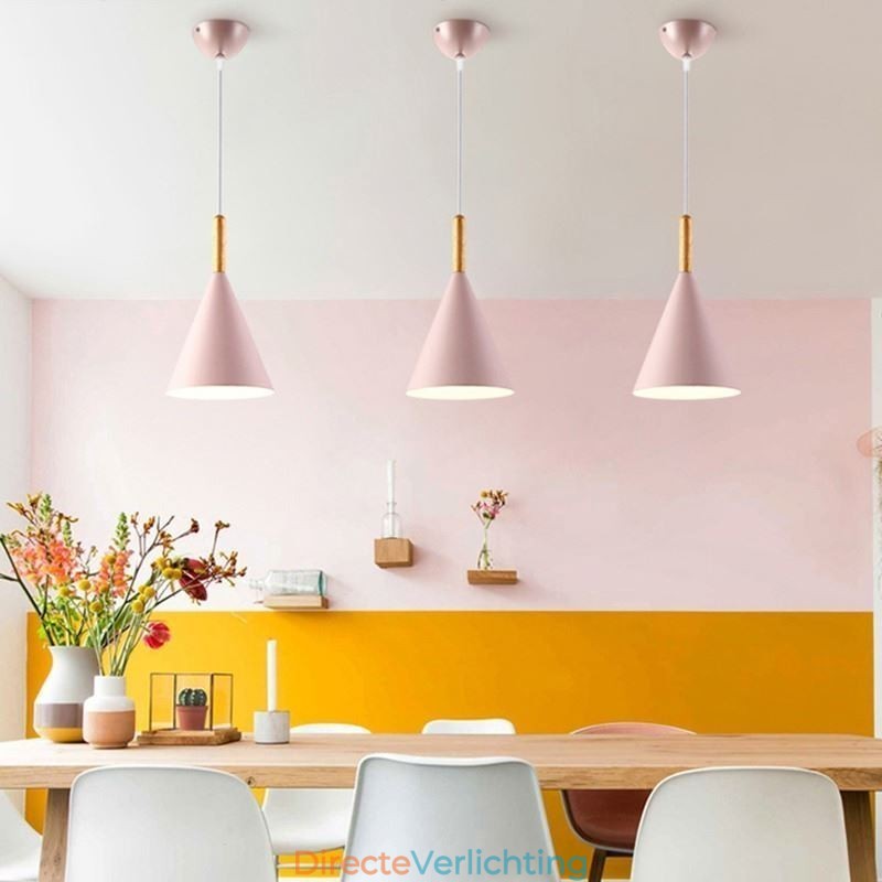 Nordic Macaron Hanglamp Enkele Kop Hanglamp