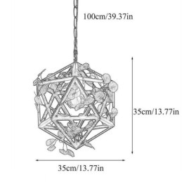 Industriële vintage hanglamp ijzeren vogelkooi hanglamp