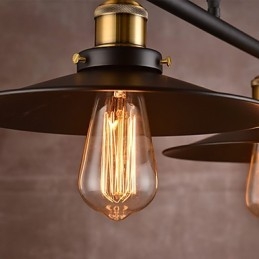 Moderne, eigentijdse mini-stijl metalen kroonluchter