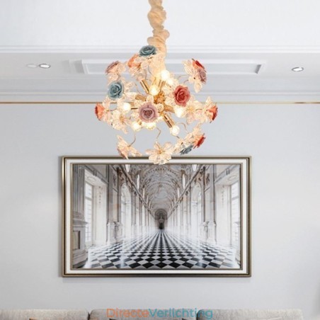 Decoratieve hanglamp moderne kristallen bloemenkroonluchter Decoratieve hanglamp moderne kristallen bloemenkroonluchter