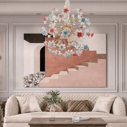 Decoratieve hanglamp moderne kristallen bloemenkroonluchter