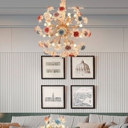 Decoratieve hanglamp moderne kristallen bloemenkroonluchter
