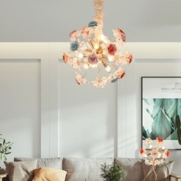 Decoratieve hanglamp moderne kristallen bloemenkroonluchter