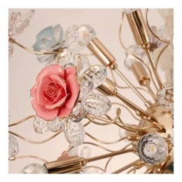Decoratieve hanglamp moderne kristallen bloemenkroonluchter