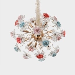 Decoratieve hanglamp moderne kristallen bloemenkroonluchter