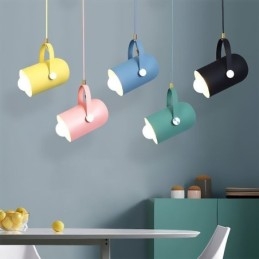 Nordic kleurrijke hanglamp Macaron enkele kop hanglamp