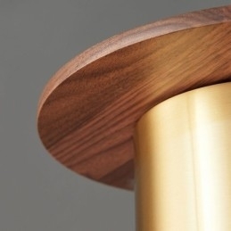 Moderne hanglamp, één licht, messing hanglamp, eiland