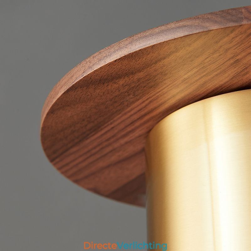 Moderne hanglamp, één licht, messing hanglamp, eiland