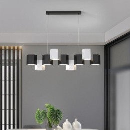 Moderne zeshoekige hanglamp creatieve combinatie hanglamp