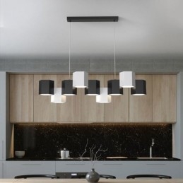 Moderne zeshoekige hanglamp creatieve combinatie hanglamp