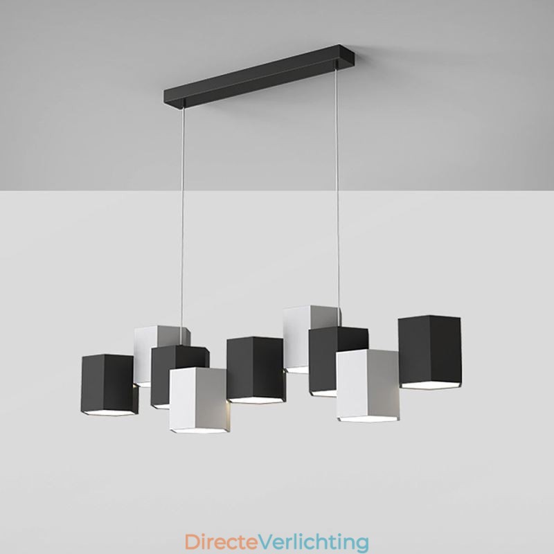 Moderne zeshoekige hanglamp creatieve combinatie hanglamp