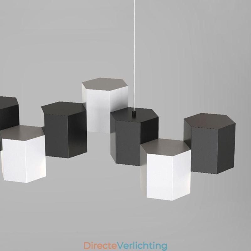 Moderne zeshoekige hanglamp creatieve combinatie hanglamp