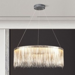 Luxe kwast hanglamp ronde kroonluchter