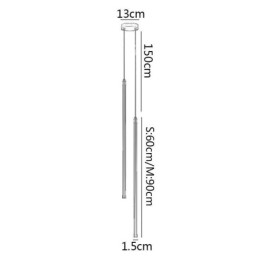 Hanglamp Nordic Lange Buis Hanglamp Eiland