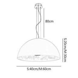 Halve cirkelvormige hanglampen Nordic minimalistische hanglamp Café