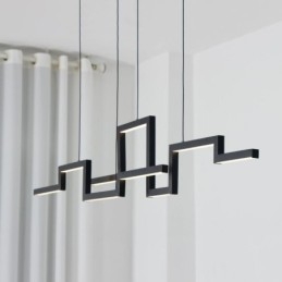 Moderne hanglamp acryl zwarte kroonluchter