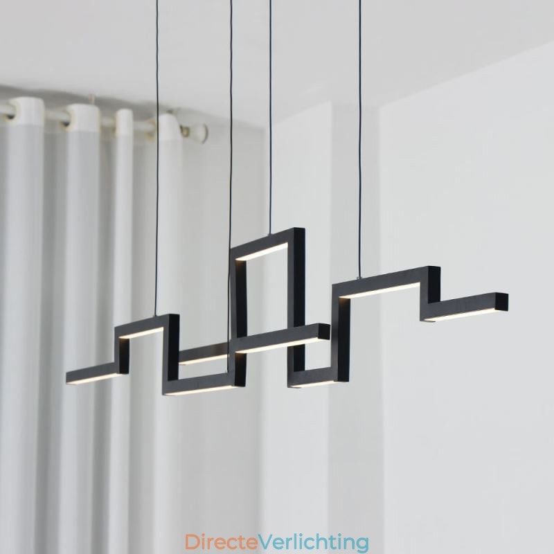 Moderne hanglamp acryl zwarte kroonluchter