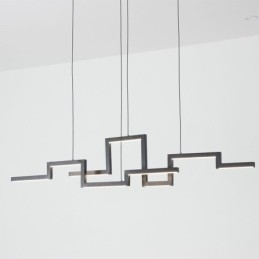 Moderne hanglamp acryl zwarte kroonluchter
