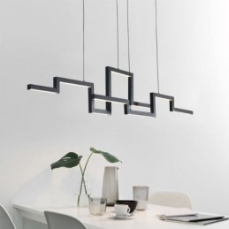 Moderne hanglamp acryl zwarte kroonluchter