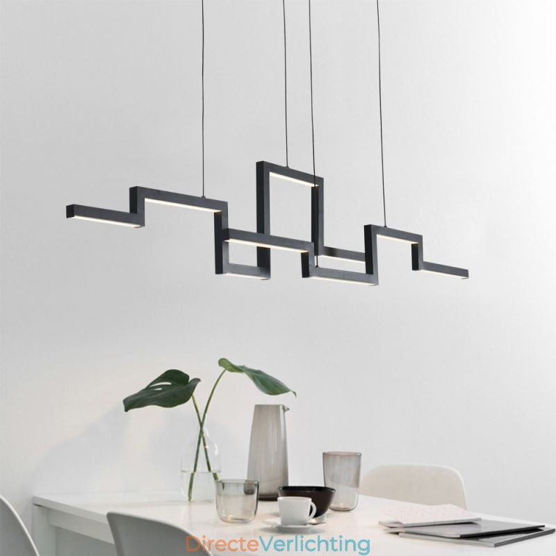 Moderne hanglamp acryl zwarte kroonluchter