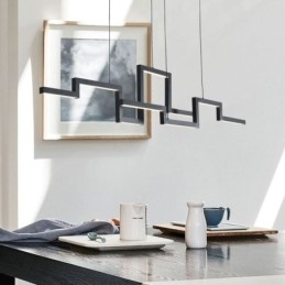Moderne hanglamp acryl zwarte kroonluchter