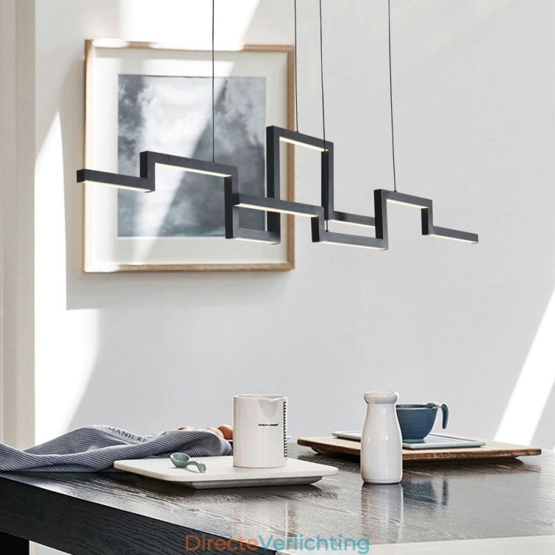 Moderne hanglamp acryl zwarte kroonluchter