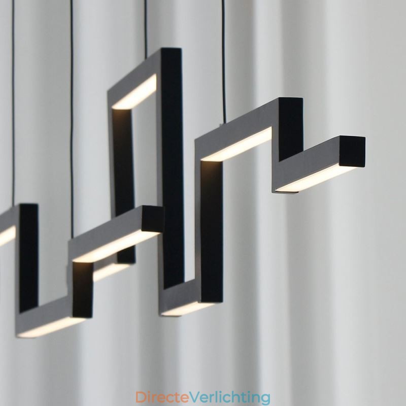 Moderne hanglamp acryl zwarte kroonluchter