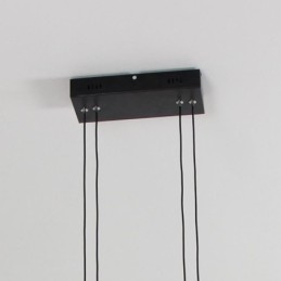 Moderne frame hanglamp acryl zwarte kroonluchter