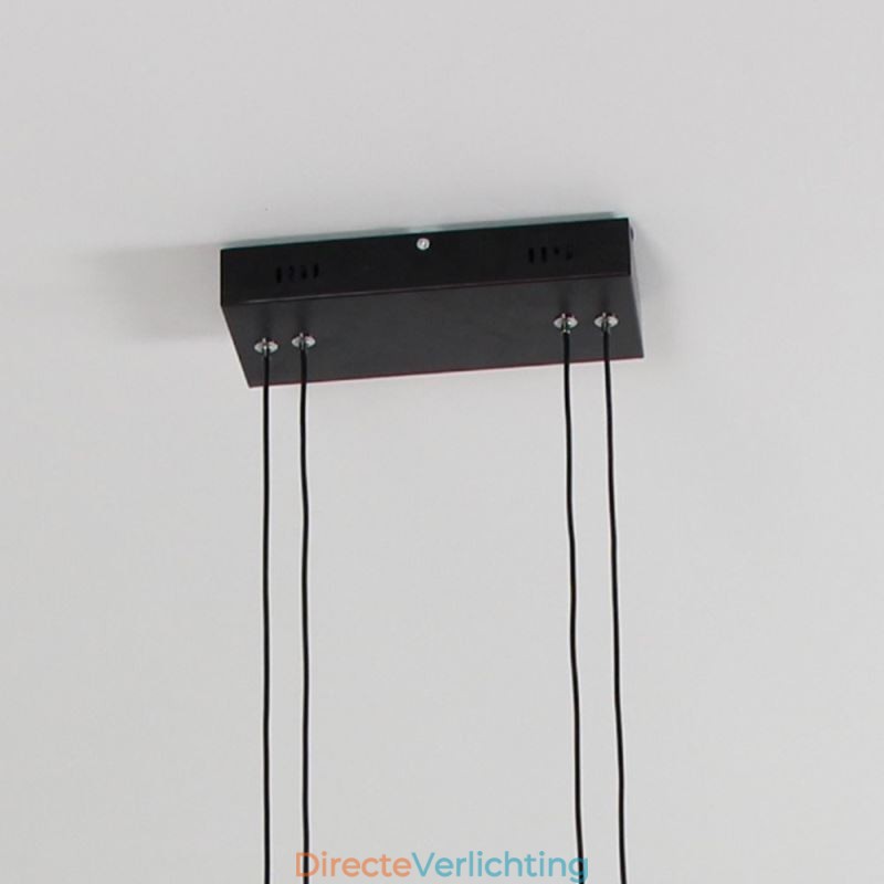 Moderne frame hanglamp acryl zwarte kroonluchter