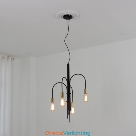 Moderne ijzeren kroonluchter, eenvoudige ijzeren hanglamp Moderne ijzeren kroonluchter, eenvoudige ijzeren hanglamp
