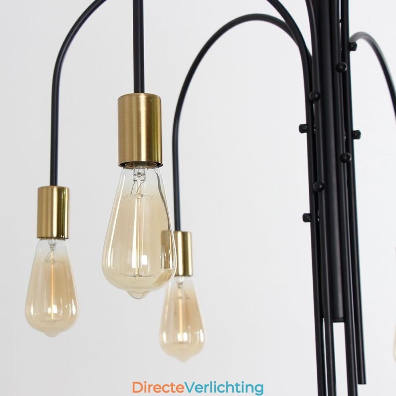 Moderne ijzeren kroonluchter, eenvoudige ijzeren hanglamp