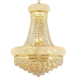 Kroonvormige kroonluchter Luxe kristallen hanglamp