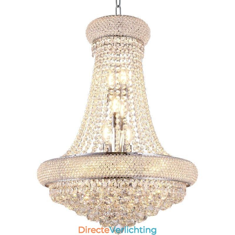 Kroonvormige kroonluchter Luxe kristallen hanglamp