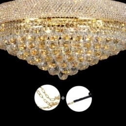 Kroonvormige kroonluchter Luxe kristallen hanglamp