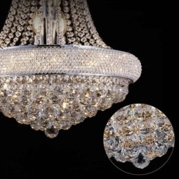 Kroonvormige kroonluchter Luxe kristallen hanglamp
