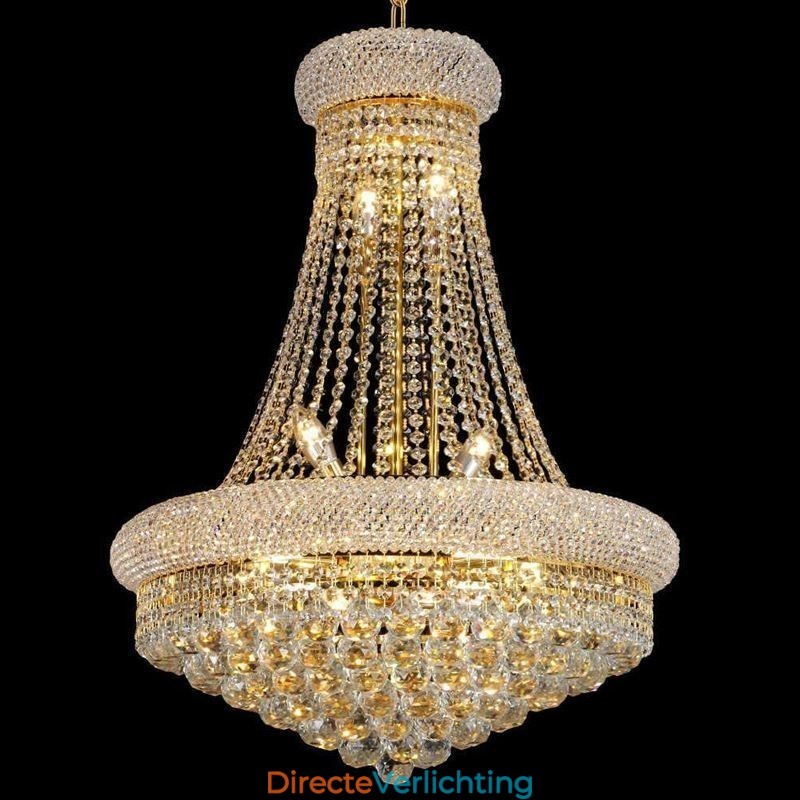 Kroonvormige kroonluchter Luxe kristallen hanglamp