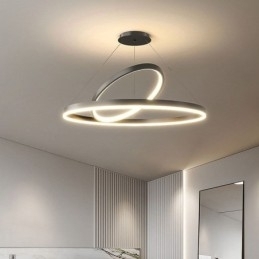 Moderne hanglamp cirkel ringen acryl hanglamp