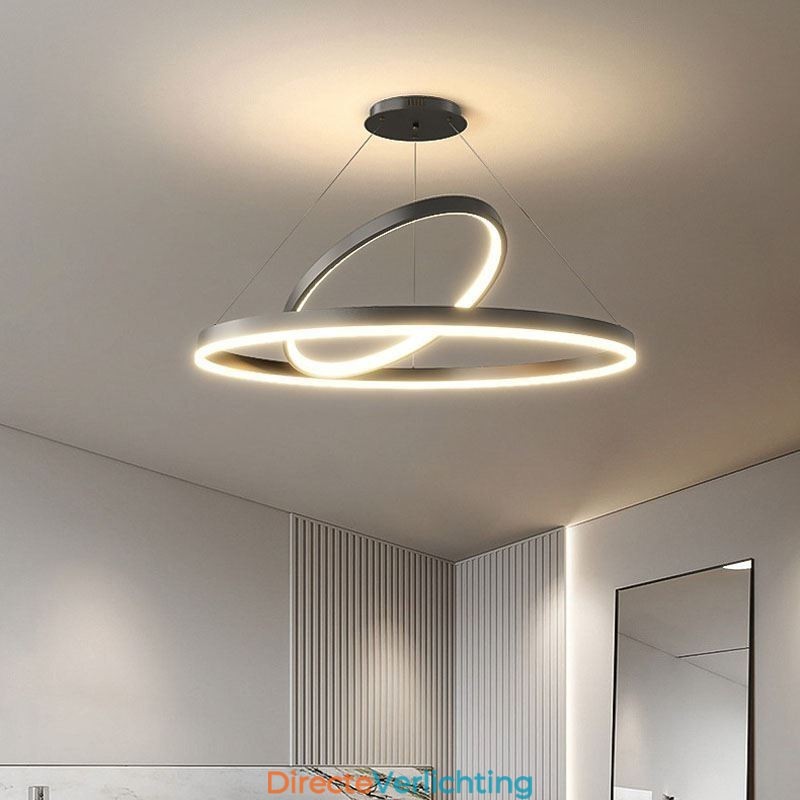 Moderne hanglamp cirkel ringen acryl hanglamp
